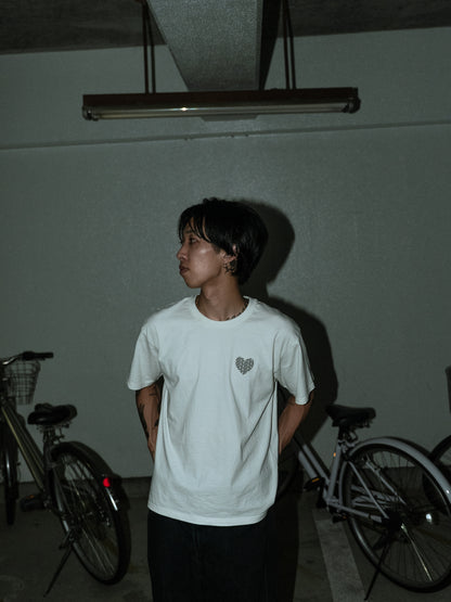 Drop.2 Heart Tee / WHITE