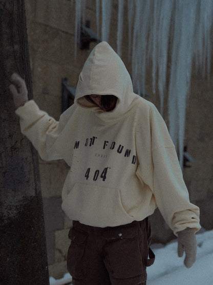 Drop1. 404 Hoodie / CREAM