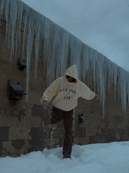 Drop1. 404 Hoodie / CREAM