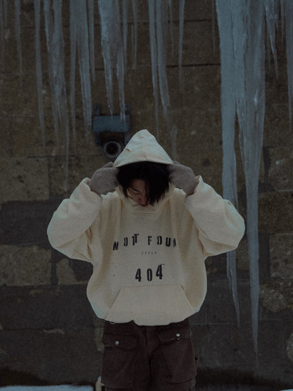Drop1. 404 Hoodie / CREAM