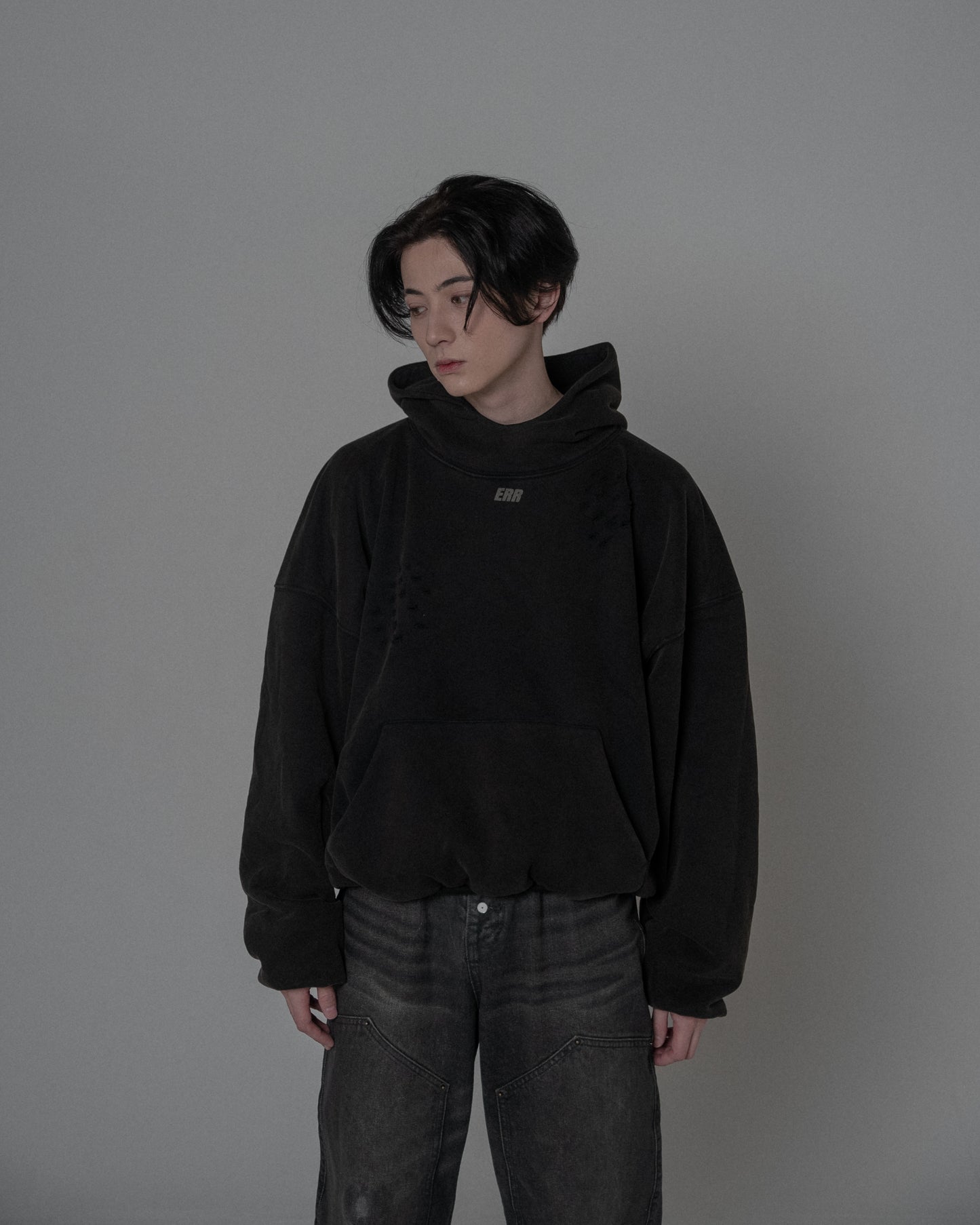 Drop1. ERRER Hoodie / BLACK