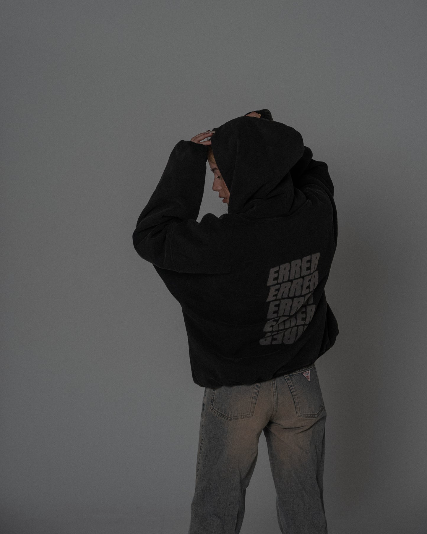 Drop1. ERRER Hoodie / BLACK