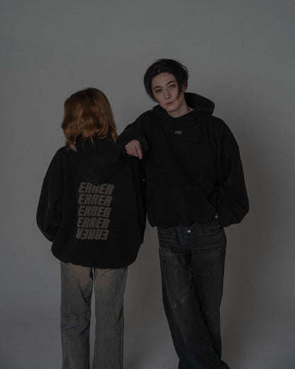 Drop1. ERRER Hoodie / BLACK
