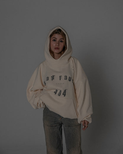 Drop1. 404 Hoodie / CREAM