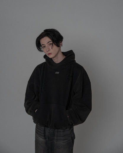 Drop1. ERRER Hoodie / BLACK
