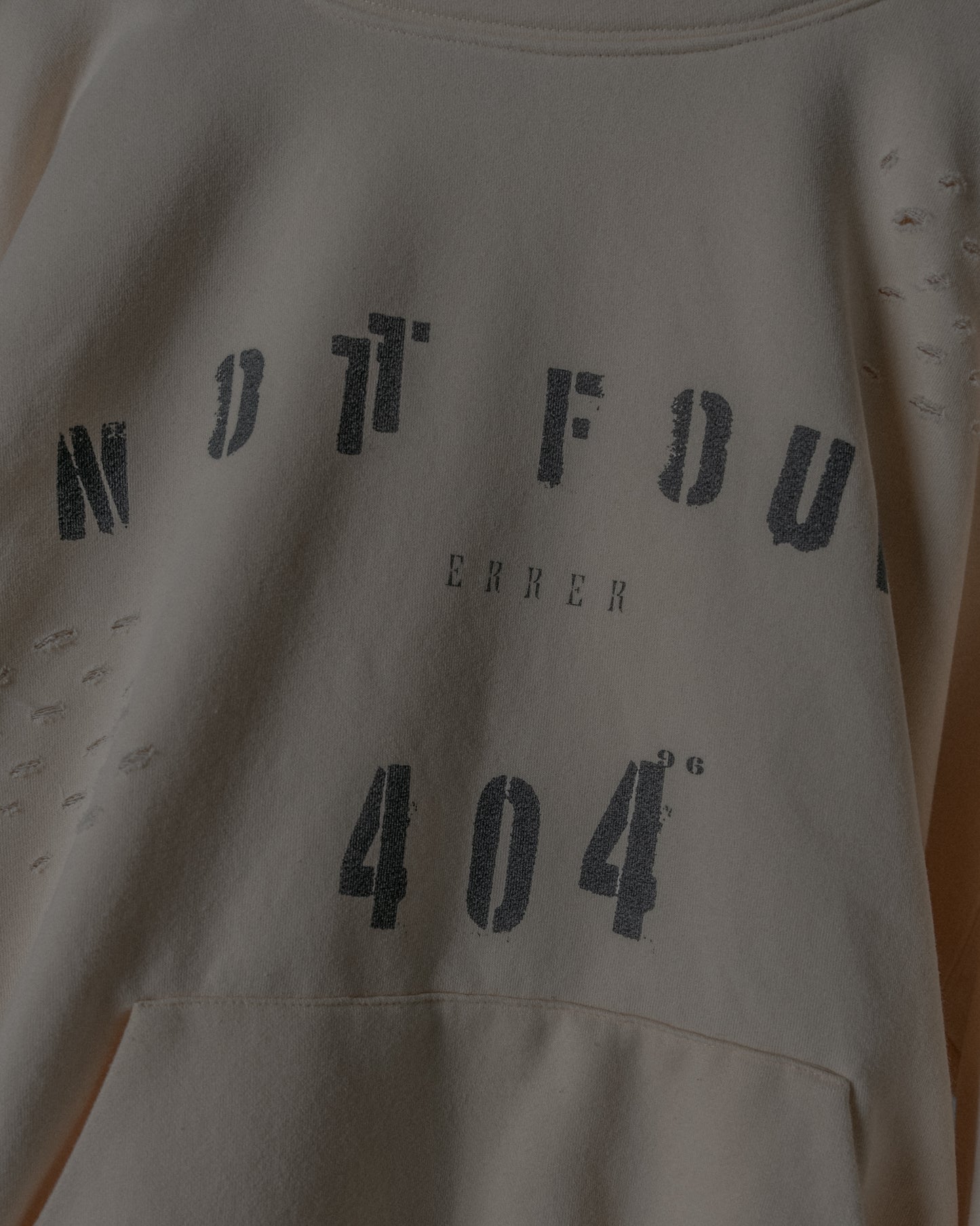 Drop1. 404 Hoodie / CREAM