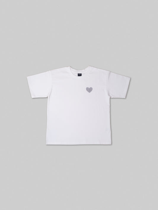 Drop.2 Heart Tee / WHITE